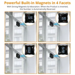 Digital Laser Rangefinders Level Box Protractor Angle Finder Bevel Gauge Inclinometer with Magnetic Based Backlight Waterproof