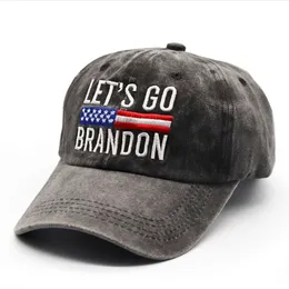 Давайте пойдем Брэндон FJB Dad Beanie Sports Snapbacks Cap вышивка бейсболки вымытая хлопковая джинсовая шляпа wxy200