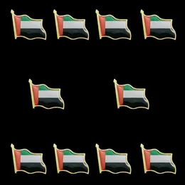 10 sztuk UAE Macha flag narodowy Lapel Badge Jewelry Pin Broszka Nosić na garniturach Torby podróżne