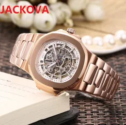 U1 Automatic 2813 Orologio meccanico Uomo Donna Grande lente d'ingrandimento 41mm Acciaio inossidabile 904L Sapphire President Mens Hollow Dial Skeleton Square Designer Orologi da polso