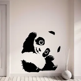 Cute Panda Naklejki Naklejki Szkół Szkoły Wystrój Urocze Zwierzęta Wall Art Naklejka Naklejka Dekoracja Domowa Salon Z123
