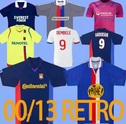 Klasik Retro Futbol Formaları 00 01 02 08 09 10 11 12 13 Bak Govou Lisandro Gourcuff Toulalanan Juninho Bastos Benzema Maillot De Futbol Gömlek