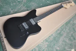 Czarna body elektryczna gitara z Resewood Fingerboard, 2H pickups, czarny sprzęt, zapewniają usługi dostosowane