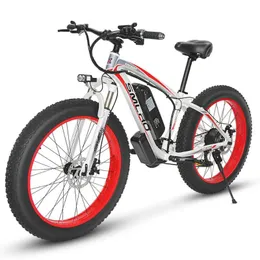 Bicicletta elettrica Livello di qualità UE 48V 1000W Motore 17.5AH SAMSUNG Batteria al litio 26 pollici Fat Bike