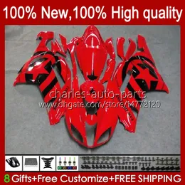 Bodywork For KAWASAKI NINJA ZX 636 600 CC ZX600 ZX-636 ZX-600 Motorcycle Body 10No.9 ZX 6R 600CC 6 R ZX6R 07 08 ZX-6R ZX600C 2007 2008 ZX636 07-08 Fairing Kit black stars