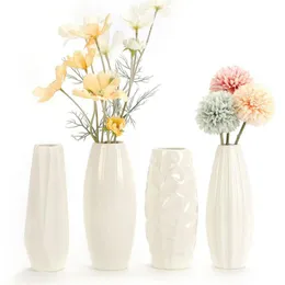 Vases Nordic Contracted Dried Ceramic Flower Vase Home Decoration Modern Plant Holder Desk Hydroponics Device Room Decor