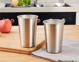 250ml Premium Rostfritt Stål Pint Muggar Coffe Beer Cup Vin Tumblers Miljövänliga Utomhus Travel Cups