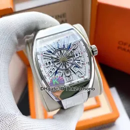 Мужская коллекция Vanguard V 45 SC DT Miyota Автоматические мужские часы Белый циферблат Кожаный резиновый ремень высочайшее качество Gents Sport Watch 6 цветов