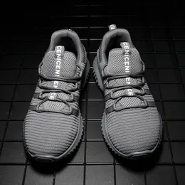 2021 High Quality Mens Womens Knit Running Sport Shoes Pink Grey Breathable Comfortable Couples Outdoor Trainers Sneakers SIZE 35-46 Y-H1503