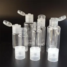 Plastikowa butelka Travel 5ML / 10 ml / 20 ml / 60 ml / 80 ml / 100 ml / 120ml Puste przenośne butelki próbki z klapką do żelu szamponów