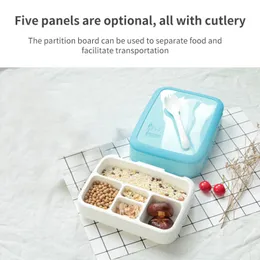 5-siatka Bento Lunch Box z przegrodą Pojemnik na żywność Podróże Piknik Przechowywanie Odzież Obiadowa