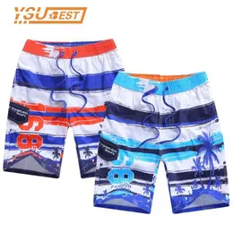 Big Size 7-15Y Quick-drying Short Boys Kids Beach Fashion Cotton Summer Casual Print Children Shorts 210417