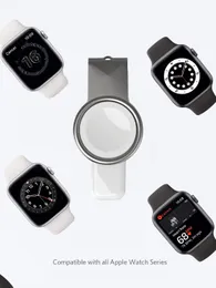 Ny 2 i 1 Trådlös magnetisk SmartWatch laddare för Iwatch 7 Typ-C USB-gränssnitt Passform Apple Watch 6 SE 5 4 3 Snabb laddning och portabilitet