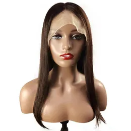 Full Lace Human Hair Front Wig Bobo Paryker 130% Densitet Perruques de Cheveux Funeins 10 ~ 26 inches av DHL CX65441