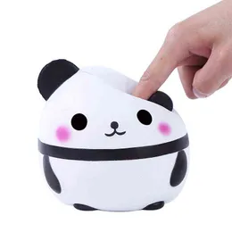 14cm kawaii panda squishy långsam stigande kreativ djur docka mjuk squeeze leksaker för barn roliga stress reliever leksaker för vuxna y1210