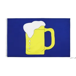 newfactory direct wholesale double stitched 3x5fts 90*150cm Beer glass mug Flag life flag for decoration EWD5681