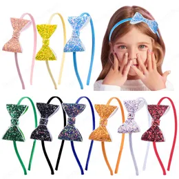 2021 Shiny Cute Bow Dzieci Niepoślizgowe Włosy Sweet Princess Akcesoria Dziewczyna Headband Headwear