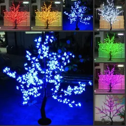 光沢のあるH1.2M LED桜の光のランプクリスマスツリーの照明防水庭の風景の装飾ランプ