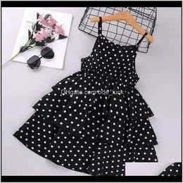 Dziecko, Maternitysummer Dzieci Dress Fashion Princess Tutu Koronki Dziewczyna Suknie Dziecko Urodziny Chrzest Dzieci Odzież 3-8 lat Odzież Dziewczyny D