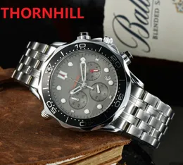 Mens Multi Funcitonal Quartz Watches Stopwatch 42 mm Pełne zegarek ze stali nierdzewnej Sapphire Luminous Watch Factory Montre de LU310N