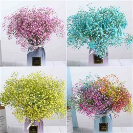 Natural Fresh Dried Preserved Flowers Gypsophila paniculata,Baby's Breath Flower bouquets gift for Wedding Decoration,Home Decor 210624