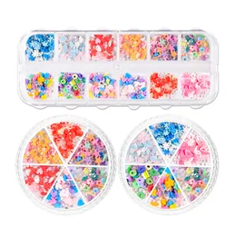 Mixed Colors Nails DIY Love Heart Star Polymer Slices Hollow Circle Soft Clays For Craft Clay/Nail Art Decoration Cute Filling Material