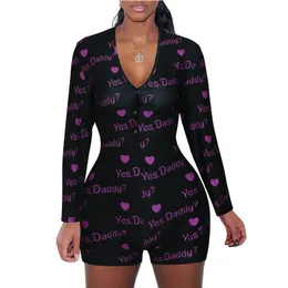 Sexy Bodycon Drukowane Playody Pacyczki Kobiety Moda Elastyczne Długie Rękawy Kobiece Kombinezony V Neck Casual Afryki Duży Rozmiar Dama 210416