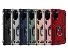 Anti-brudny etui na iPhone 13 12 Prox 11 XR XS MAX SE 6 7 8 PLUS Metal szczotkowana zbroja Ochronna Pokrywa telefonu Samsung A32 A12 A02S A10E seria