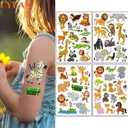 Tier Tattoos Aufkleber Wald Safari Geburtstag Party Dschungel Thema Dekor Wild Einer erste 2 3 4 5 Jahr Kinder Geburtstag Dekoration
