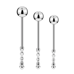 S M L Nya Metal Anal Balls Plug Butt Pluggar Lång G Spot Stimulera Wand Stick Vuxen Sexleksaker för män Kvinnor Gay Unisex