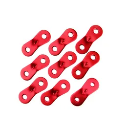 10pcs/set Outdoor Camping Tent Parachute Cord Rope Buckle Aluminum Alloy Cord Buckle Tensioners Fastener Travel Kit Tools 564 Z2