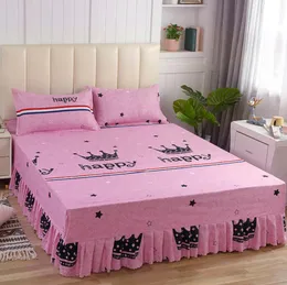 19 Styl Pościel Trendy Bed House Skirt do wielokrotnego rozmiaru Materac Materac Łóżko z poszewką Poszewka F0065 210420