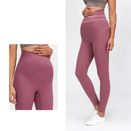 Rooftrellen 20% spandex cintura alta fitness leggings grávido maternidade calças ginávias mulheres gravidez casual 210925