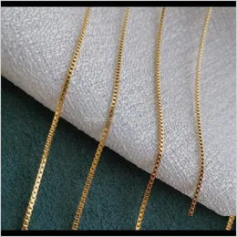 Pendant & Pendants Less Is More Layer Necklace Jewelry Gift Minimalist 18K Gold Plated Thin Box Chain Necklaces For Women Drop Delivery 2021