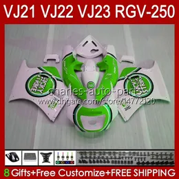 Bodys For SUZUKI RGVT RGV 250CC 250 CC RGV-250 Panel RVG250 20HC.136 RGVT-250 90 91 92 93 1994 1995 1996 lucky green RGV250 SAPC VJ22 1990 1991 1992 1993 94 95 96 Fairings