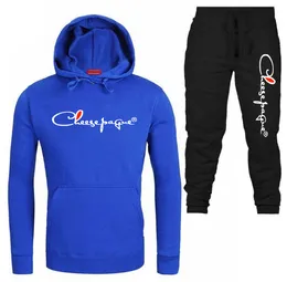 2022 Tracksuits dos homens ternos de inverno quente de algodão de inverno para mulheres homens casuais cor sólida sweatpant set unisex jogging terno s-xxxl