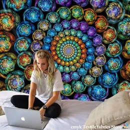 Parede indiana pendurada tissu boheme mandala tapeçaria 3d jade casa decoração sala de estar fundo parede tapete pano hippie cobertor 210609