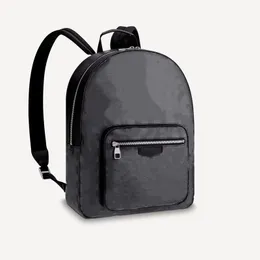 L01-Hochwertiger OUTDOOR-Rucksack aus Leder mit Monogrammen, Eclipse-Canvas, Vintage-Laptop-Rucksäcke mit Reißverschluss, Luxus-Designer-Schultaschen in Schwarz und Blau mit alten Blumen