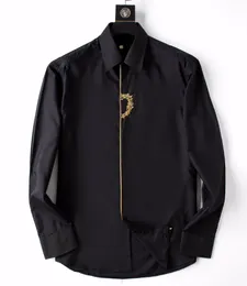 2021 Herrenhemd Luxusdesigner Ein Modetrend Tragen Langarm Business Casual Marke Frühling Abnehmen M-3XL#05
