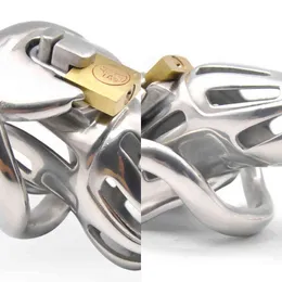 NXY Cockrings Ny design 316 Rostfritt stål Kukbur Male Chastity Enhet Penis Ringar Lås Bondage BDSM Slave Vuxen Sexleksak Toy för Man 1214