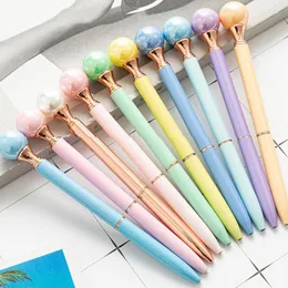 Ballpoint Pens Pearl Pen Metal Rotary Gift Custom Advertising Magical School Kawaii Fashion Supplies Office Y2y1