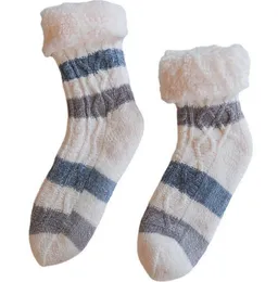 Womens Fuzzy Slipper Socks Knitted Fluffy Cozy Cabin Winter Warm Fleece Soft Thick Comfy Anti Slip Christmas Gift Stockings Hosiery No-Skid