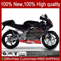 Verkleidungen für Aprilia RSV RS 125 R RR Stock Black 125RR RS125 99 00 01 02 03 04 05 36NO.40 RS4 RS-125 RSV125 RSV-125 1999 2000 2001 2003 2004 2005 RSV125RR 99-05 Body Kit Kit Kit