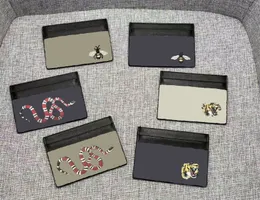Luxus Designer Tiger Kopf Frauen Kartenhalter Multi-Karten-Geldbörse Markendesign Biene weibliche Brieftasche Mini Clutch Bag Herren Geldbörsen Geldbörsen