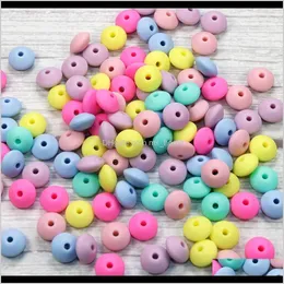 Hoothers Teethers Health Care Baby Kids Maternity Drop Leverans 2021 Bobodotbox 300PCSlot 12mm Lentil Pärlor Sile BPA DIY Charms Born Nursing