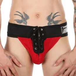 Lyxiga herrar underkläder underbyxor män sexig g-sträng snörning trosor kort bulge påse boxare solid porr underkläder ihåliga thongs erotiska trosor lådor kecks thong 407g