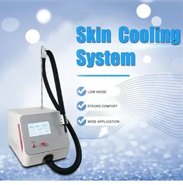 휴대용 미니 Cryo 스킨 쿨러 기계 레이저 치료 통증 공기 냉각 장치를 줄이는 -20 ° C 냉장 장비