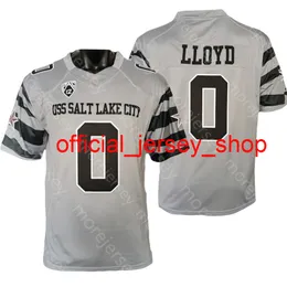 NCAA College Utah Utes Fußballtrikot Devin Lloyd Grau Größe S-3XL Alle genähten Stickereien