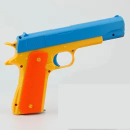 M1911 Armas de brinquedo para meninos com manual macio manual tiro cor pistola sniper plástico blaster modelo presente de aniversário