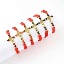 Jesus Bracelet Wholesale Bracelets for Women Cross Accessories Virgin Mary Zinc Alloy Material Vintage Charms Catholic Gifts